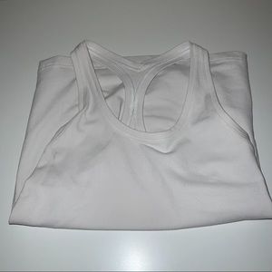 Lululemon White Racerback Short Tank